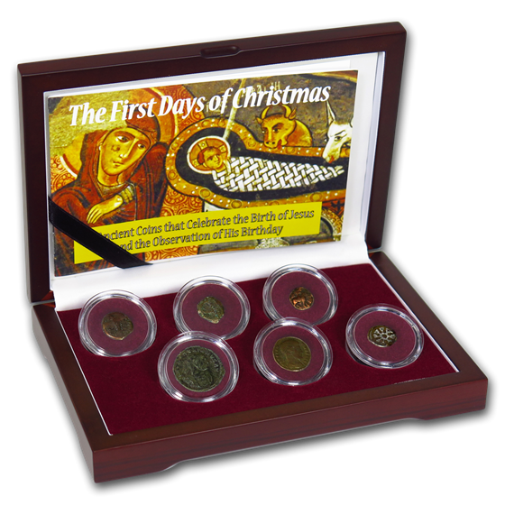 The Birth of Christ Six Ancient Coin Collection (103 BC-337 AD) The Birth of Christ Six Ancient Coin Collection (103 BC-337 AD)